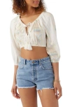 O'NEILL ADILAH EMBROIDERED CROP TOP
