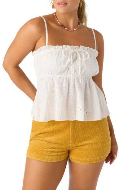 O'neill Alexia Eyelet Cotton Babydoll Camisole