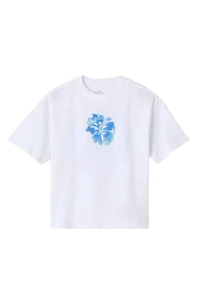 O'neill Aloha Hibiscus Hawaii Graphic T-shirt In White