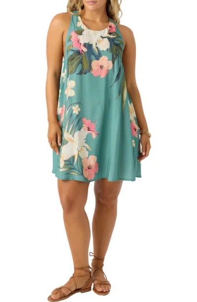 O'neill Anabelaa Floral Sleeveless Sundress In Oil Blue