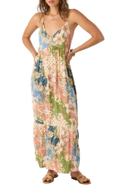 O'neill Anica Floral Maxi Dress In Multi Colored