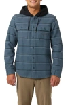 O'neill Archer Hooded Button-up Shirt In Blue