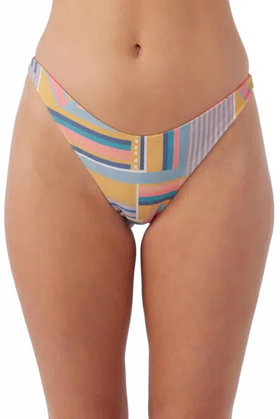 O'neill Arta Geo Flamenco Bikini Bottoms In Mimosa In Multi