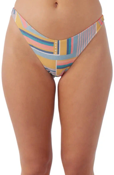 O'neill Arta Geo Flamenco Bikini Bottoms In Mimosa