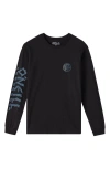 O'neill Artifact Long Sleeve Cotton Graphic T-shirt In Black
