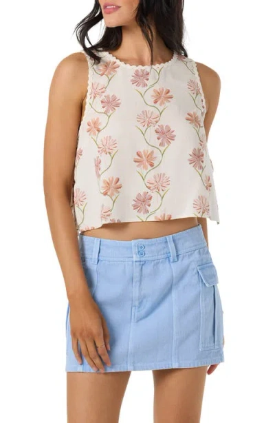O'neill Athena Ivy Floral Tank In Neutral