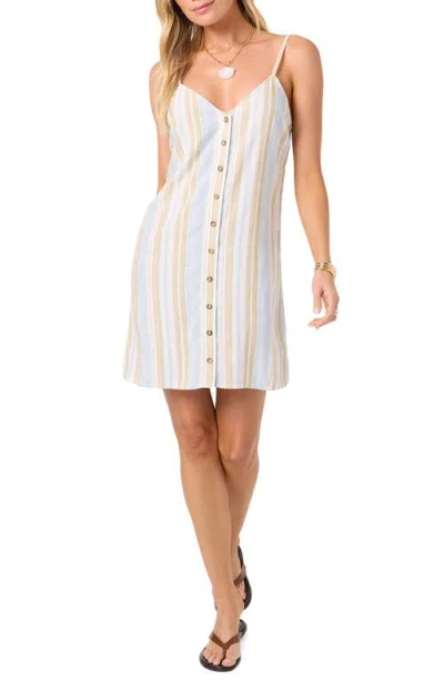 O'neill Atlee Stripe Minidress In White