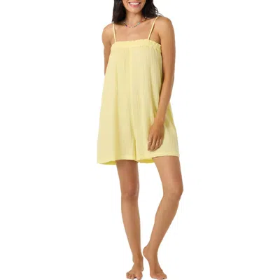 O'neill Audrey Gauze Romper In Neutral