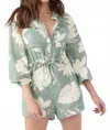 O'neill Avala Romper In Pale Green In Green