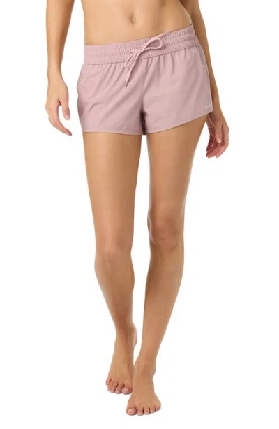O'neill Balboa Saltwater Solids Cover-up Shorts In Pink