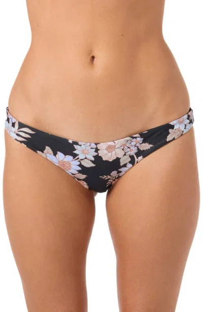 O'neill Bali Floral Rockley Bikini Bottoms In Black