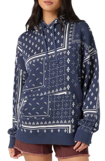 O'neill Bandana Printed Hoodie In Blue