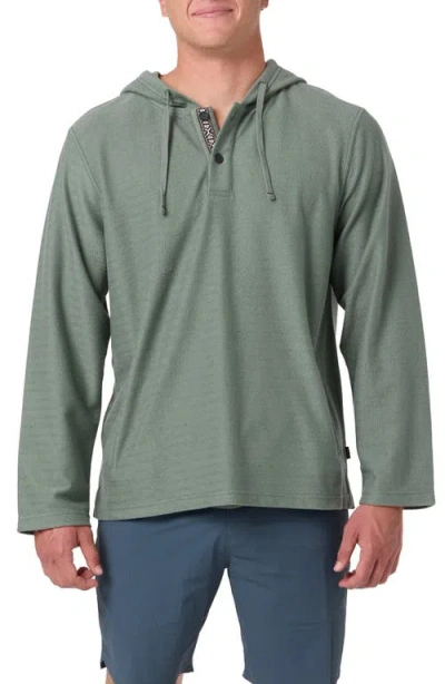 O'neill Bavaro Cotton Blend Poncho Hoodie In Green