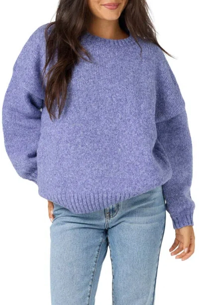 O'neill Bayou Heather Crewneck Sweater In Blue