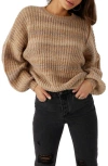 O'neill Juniors' Bayou Oversized Drop-shoulder Sweater In Tobacco Brown