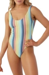 O'NEILL O'NEILL BEACH BOUND STRIPE NORTH SHORE ONE-PIECE SWIMSUIT