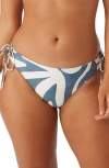O'neill Beach Hut Geo Jensen Side Tie Bikini Bottoms In Blue