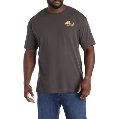 O'neill Big & Tall Adrift Graphic Tee In Gray