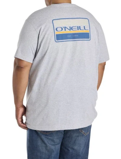 O'neill Big & Tall Banner Graphic Tee In Gray