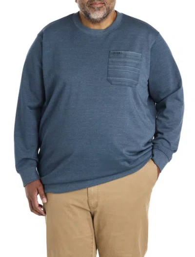 O'neill Big & Tall Bavaro Contrast-pocket Crewneck Pullover In Blue