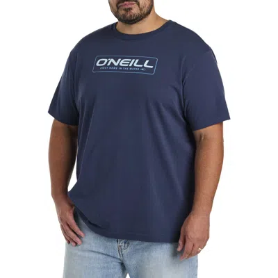 O'neill Big & Tall Bruce Graphic Tee In Navy