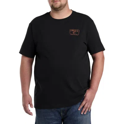 O'neill Big & Tall Clean Graphic Tee In Black