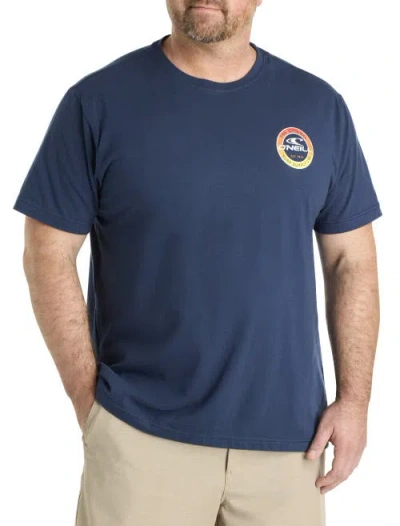 O'neill Big & Tall Coin Flip Graphic Tee In Navy