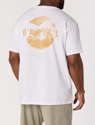 O'neill Big & Tall Surf Sesh Graphic Tee In White