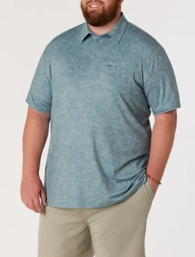 O'neill Big & Tall Trvlr Printed Performance Polo Shirt In Blue