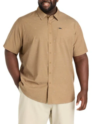 O'neill Big & Tall Trvlr Series Traverse Performance Sport Shirt V2 In Brown
