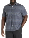 O'neill Big & Tall Trvlr Series Traverse Stripe Performance Sport Shirt In Black