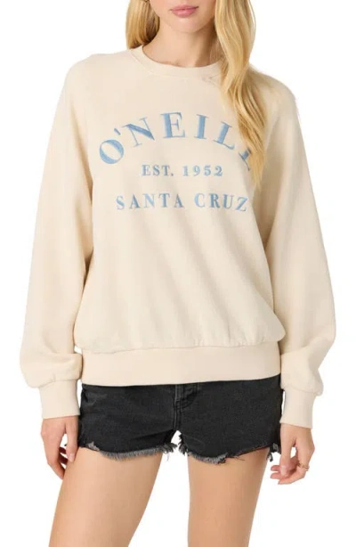 O'neill Juniors' Boardwalk Tapioca Pullover Fleece Sweatshirt