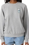 O'neill Boardwalk Fleece Graphic Sweatshirt In Gray