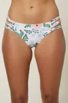 O'neill Boulders Arabella Floral Bottom In Vanilla In White