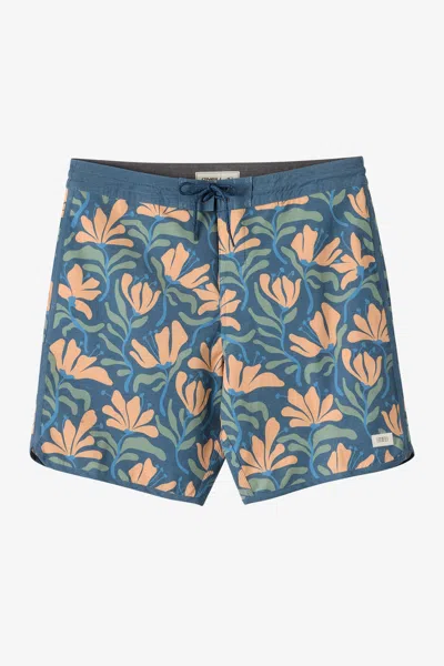 O'neill Boy's Cruzer Scallop 16" Board Shorts In Blue