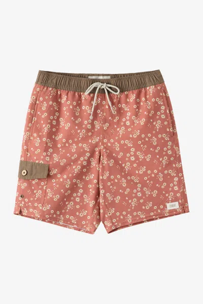 O'neill Boy's Hermosa Retro 16" Swim Trunks In Black
