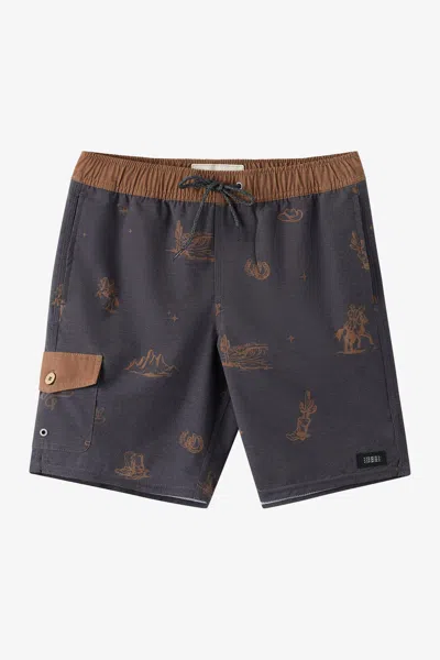 O'neill Boy's Hermosa Retro 16" Swim Trunks In Purple