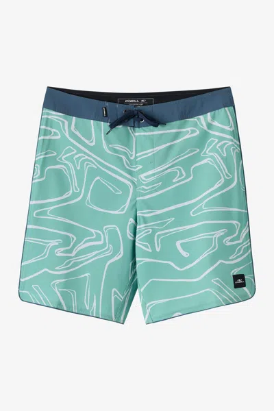O'neill Boy's Hyperfreak Mysto Scallop 17" Board Shorts In Multi