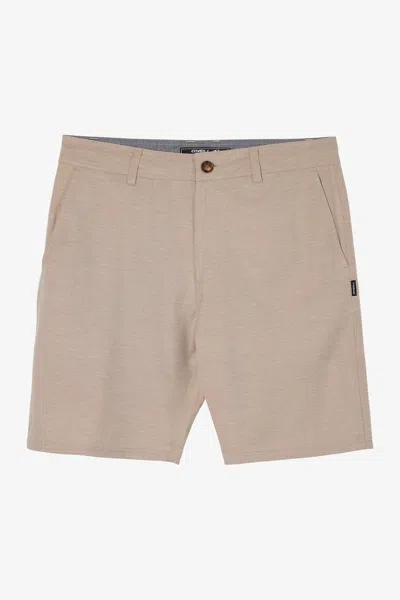 O'neill Boy's Reserve Light Check 18" Hybrid Shorts In Neutral
