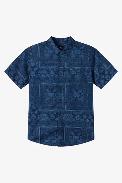 O'neill Boy's Terrace Standard Woven Shirt In Purple