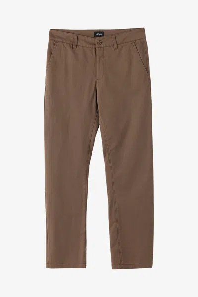 O'neill Boy's Transporter Stretch Pants In Chocolate Chip
