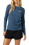 O'neill Breezy Long Sleeve Rashguard In Navy Heather