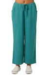 O'neill Brenda Cotton Gauze Wide Leg Pants In Multi