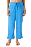 O'neill Brenda Cotton Gauze Wide Leg Pants In Blue