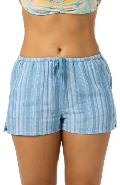 O'neill Brenda Waves Stripe Shorts In Blue