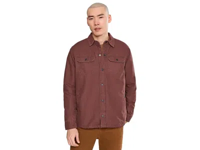 O'neill Bronsen High Pile Lined Jacket Men's Jacket Chocolate: Lg, Canvas/cotton In Burgundy