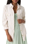 O'neill Brooks Plaid Cotton Flannel Button-up Shirt In White