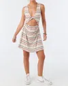 O'neill Brye Stripe Dress In Multi In Neutral