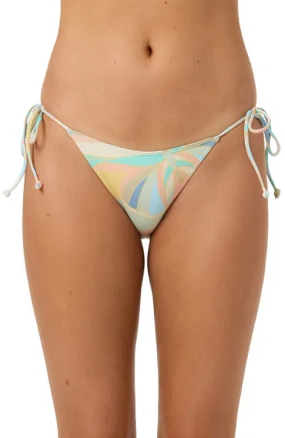 O'neill Butterfly Geo Maracas Side Tie Bikini Bottoms In Multi