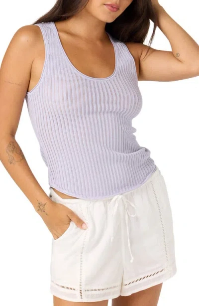 O'neill Caldwell Open Knit Tank In Blue